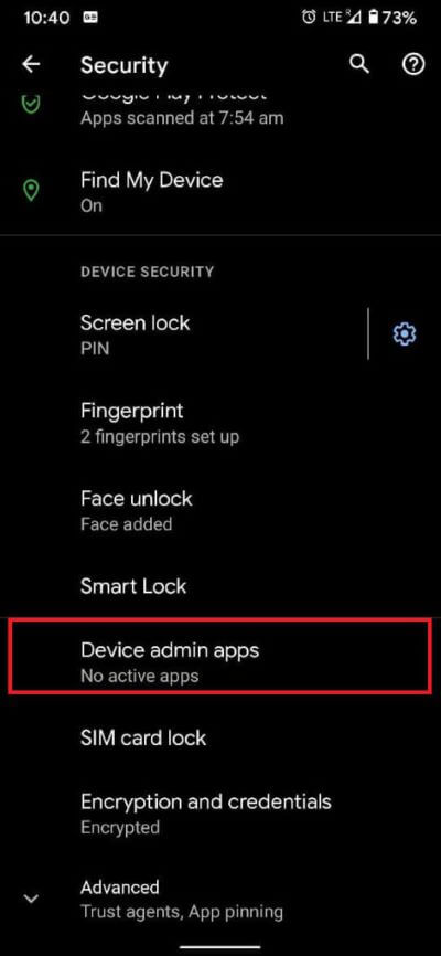 From-the-‘Security-panel-tap-on-‘Device-admin-apps.-473x1024-1 كيفية إزالة فيروس من هاتف Android