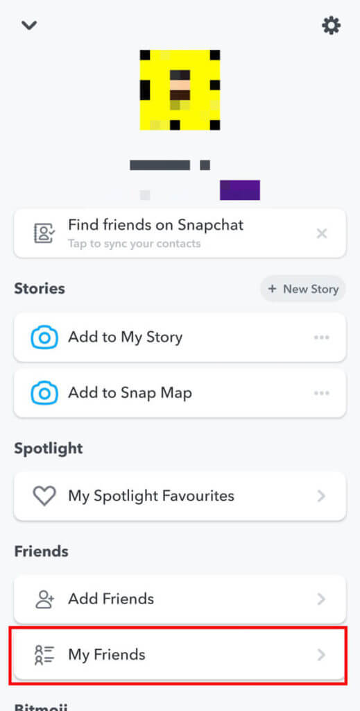 Go-to-My-Friends-and-select-the-person-you-wish-to-remove-as-your-friend.-519x1024-1 كيفية إلغاء إضافة أشخاص على Snapchat