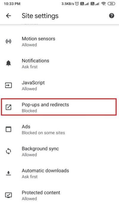 Go-to-pop-ups-and-redirects-596x1024-1 6 طرق للتخلص من الإعلانات على هاتف Android الخاص بك