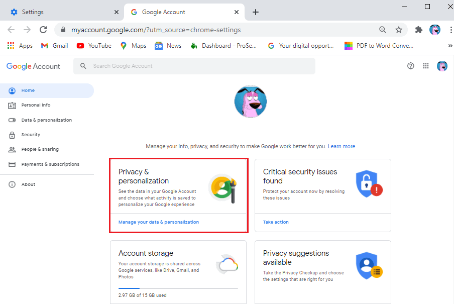 Go-to-privacy-and-personalization 6 طرق للتخلص من الإعلانات على هاتف Android الخاص بك