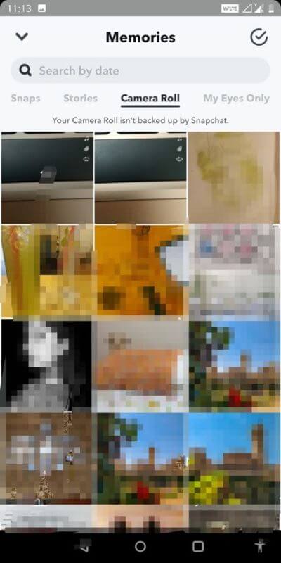 Launch-the-Snapchat-application-and-swipe-up-the-camera-button-512x1024-1 كيفية عكس مقطع فيديو على Snapchat على Android