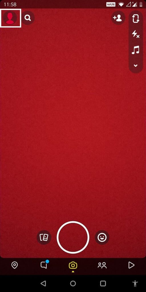 Launch-the-Snapchat-application-on-your-phone-and-tap-on-your-Profile-picture.-512x1024-1 ماذا يعني رمز القفل في قصص Snapchat؟
