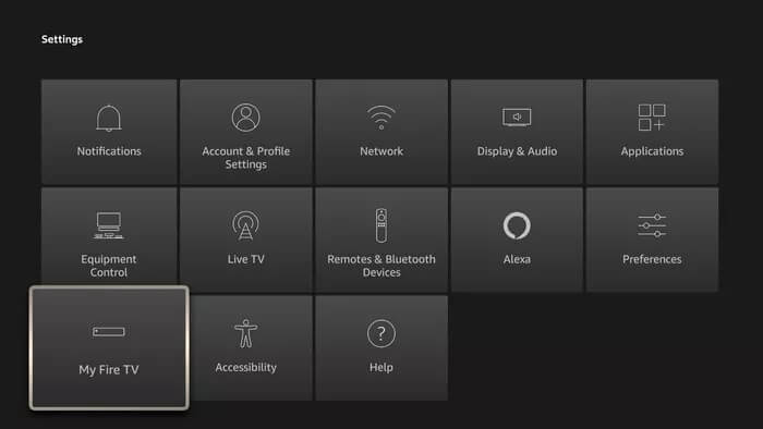 My-Fire-TV-Menu_935adec67b324b146ff212ec4c69054f أفضل 6 طرق لإصلاح خطأ الصفحة الرئيسية home غير متوفرة حاليًا على Amazon Fire TV Stick