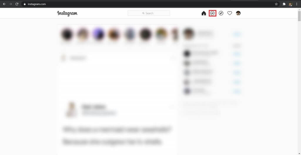 On-the-top-right-corner-you-will-find-a-messaging-icon-click-on-it-1024x527-1 كيفية إرسال رسائل مباشرة على Instagram