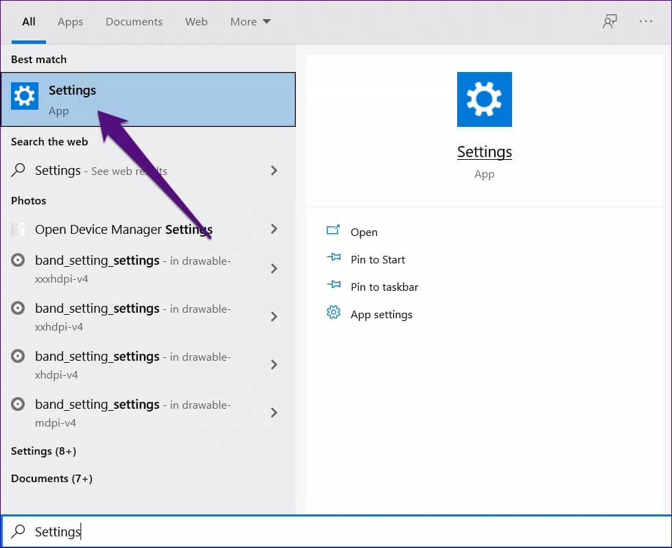 Open-Settings-Start-Search-Box_4d470f76dc99e18ad75087b1b8410ea9 كيفية إصلاح مشكلات الميكروفون في Windows 10