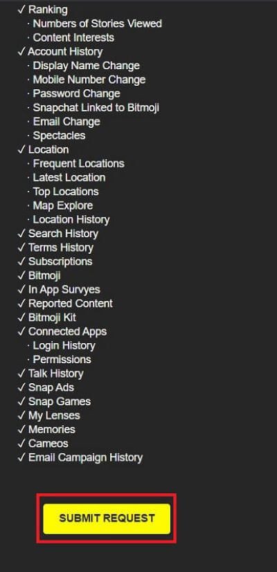 Scroll-down-to-the-end-of-the-page-and-tap-on-‘Submit-Request. ماذا يعني الانتظار على Snapchat؟