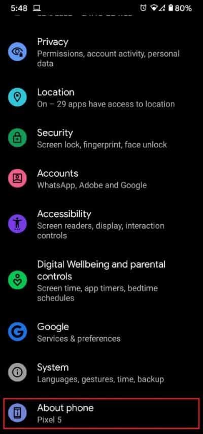 Scroll-to-the-bottom-to-the-‘About-Phone-settings.-481x1024-1 كيفية إصلاح عدم عمل Android Auto