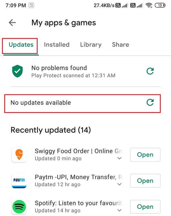 Tap-on-an-update-to-start-installing-the-new-updates 7 طرق لإصلاح البريد الإلكتروني عالق في علبة الصادر من Gmail