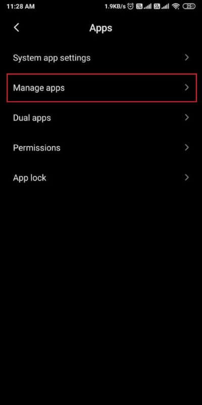 Tap-on-manage-apps.-512x1024-1 كيفية تعطيل تطبيقات بدء التشغيل التلقائي على Android