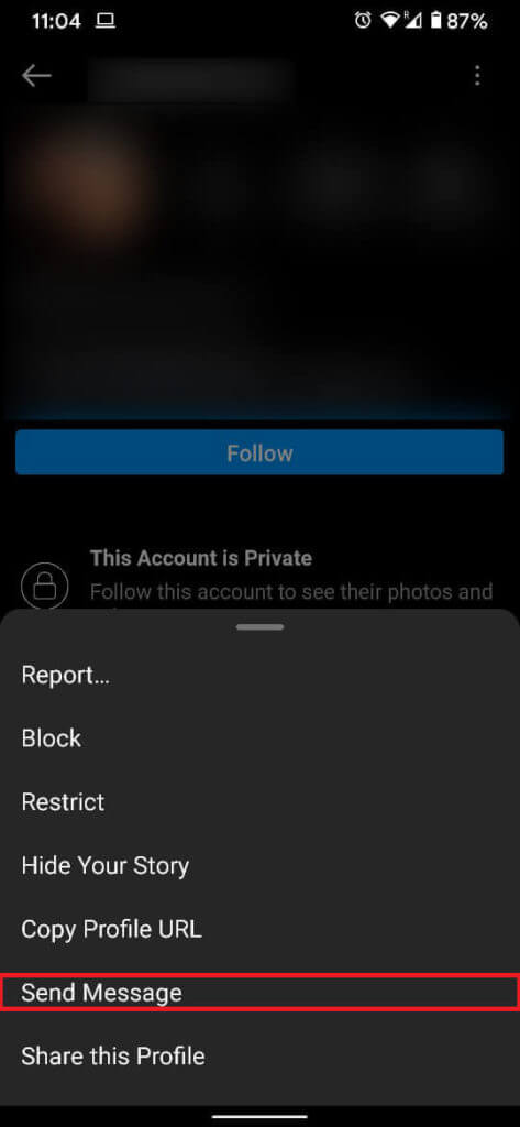 Tap-on-the-option-that-reads-‘Send-Message-to-start-a-conversation-with-the-user.-473x1024-1 كيفية إرسال رسائل مباشرة على Instagram