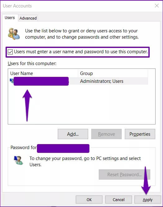 كيفية تعطيل كلمة مرور على شاشة تسجيل الدخول في Windows 10 - %categories
