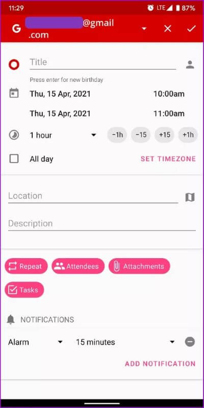aCalendar-create-an-event_40dd5eab97016030a3870d712fd9ef0f أفضل 5 بدائل لتقويم Google Cal­en­dar لنظام Android