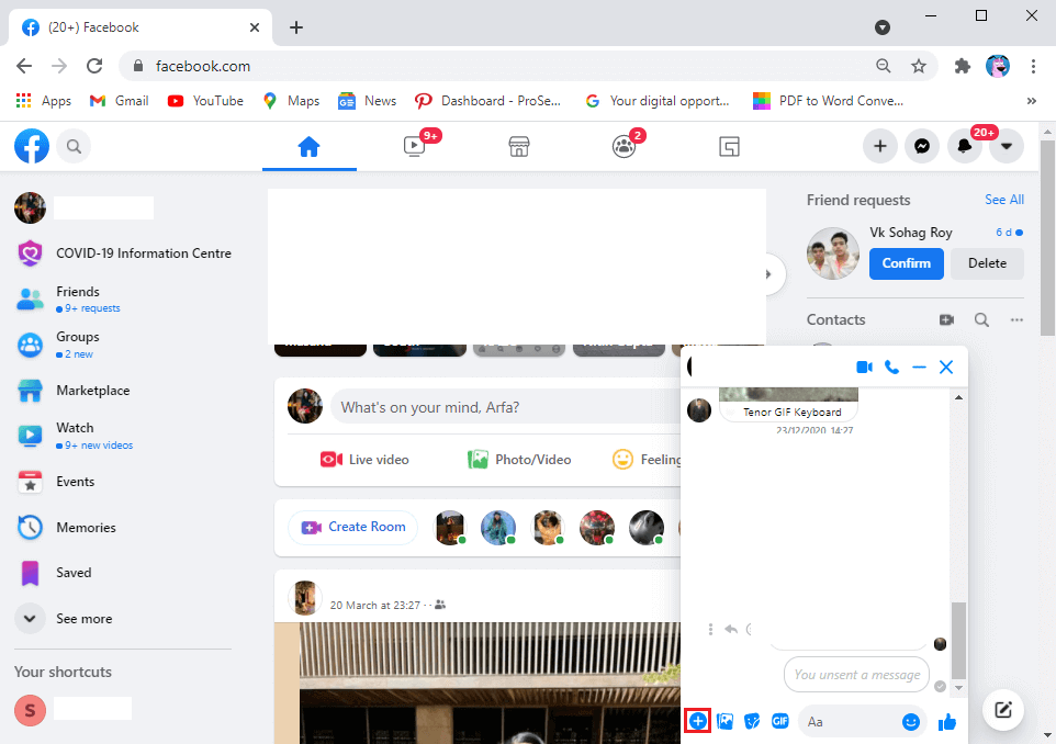 click-on-the-plus-icon-from-the-bottom-left-of-the-chat-window-1 كيفية إرسال الموسيقى على Facebook Messenger