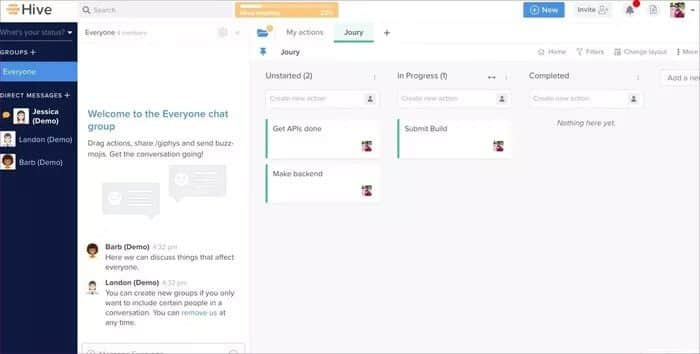 hive-home_935adec67b324b146ff212ec4c69054f أفضل 5 أدوات لإدارة المشاريع للفرق الصغيرة