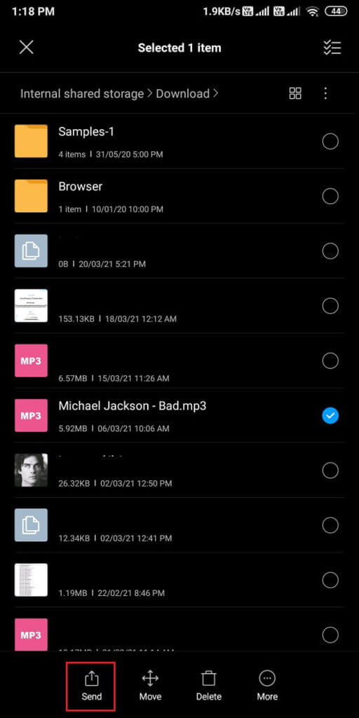 select-the-file-and-tap-on-Send-or-share-option-from-your-screen.-512x1024-1 كيفية إرسال الموسيقى على Facebook Messenger