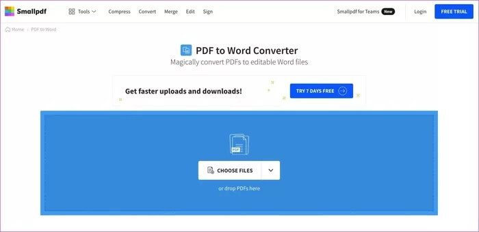 small-pdf-home_935adec67b324b146ff212ec4c69054f أفضل 4 طرق لتحويل PDF إلى Word بسهولة