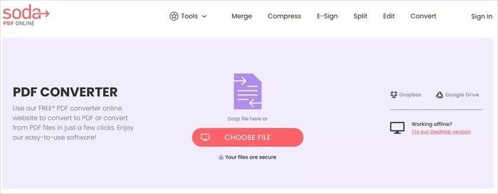 soda-pdf_935adec67b324b146ff212ec4c69054f أفضل 4 طرق لتحويل PDF إلى Word بسهولة