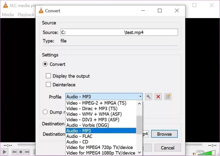 vlc-3_4d470f76dc99e18ad75087b1b8410ea9 أفضل 5 طرق لاستخراج الصوت من الفيديو على Windows 10