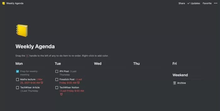 weekly-agenda-template_935adec67b324b146ff212ec4c69054f كيفية استخدام Notion كأداة مخطط
