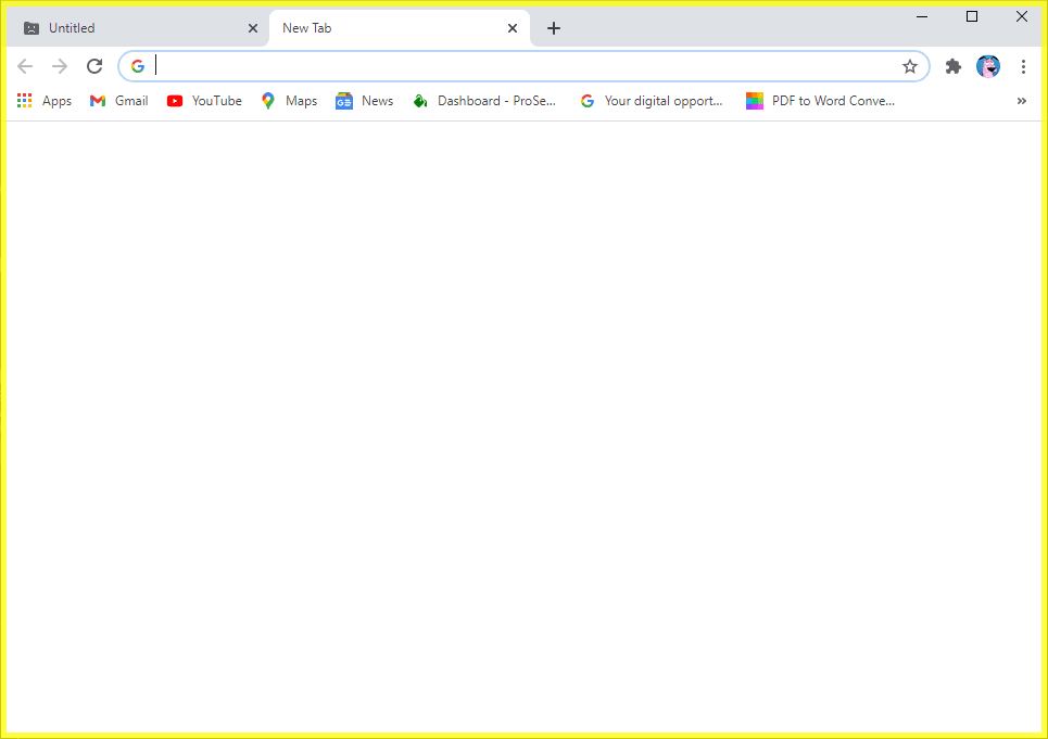 you-will-see-a-yellow-border-around-your-Chrome-browser. كيف تأخذ لقطة شاشة على Netflix
