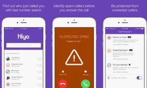 برنامج-Hiya-300x181 تحميل افضل برنامج للايفون لمعرفة اسم المتصل