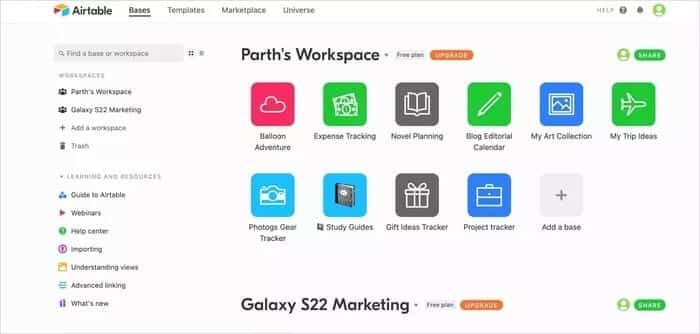 Airtable-UI_935adec67b324b146ff212ec4c69054f Notion مقابل Airtable: ما الأداة المعيارية الأفضل للإنتاجية
