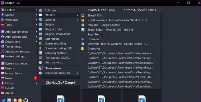 Best-Screen-Capture-Software-for-Windows-10-shareX_935adec67b324b146ff212ec4c69054f أفضل 5 برامج لالتقاط الشاشة لنظام التشغيل Windows 10