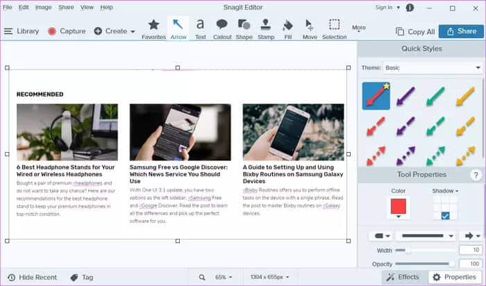 Best-Screen-Capture-Software-for-Windows-10-snagit_935adec67b324b146ff212ec4c69054f أفضل 5 برامج لالتقاط الشاشة لنظام التشغيل Windows 10