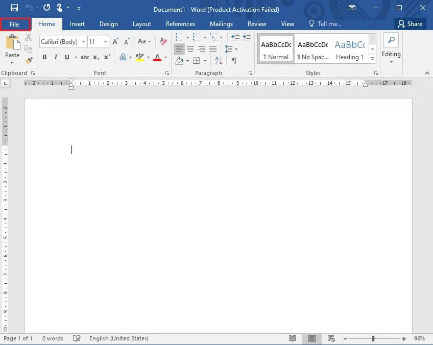 Click-on-the-File-tab-from-the-top-left-corner-of-the-screen كيفية ضغط ملف PDF لتقليل حجم ملفه
