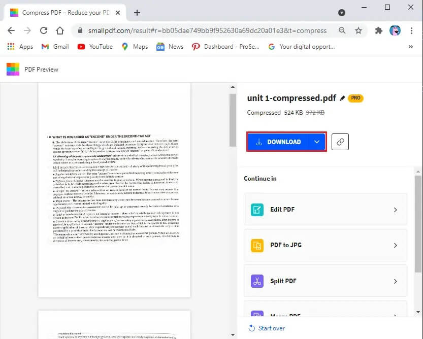 Click-on-the-download-button-to-save-the-compressed-PDF-file-on-your-system كيفية ضغط ملف PDF لتقليل حجم ملفه