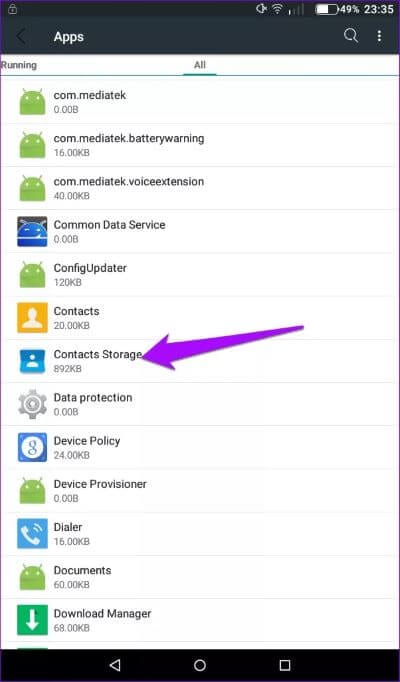 Contact-Storage_4d470f76dc99e18ad75087b1b8410ea9 أفضل 6 طرق لإصلاح خطأ للأسف توقفت العملية android.process.acore