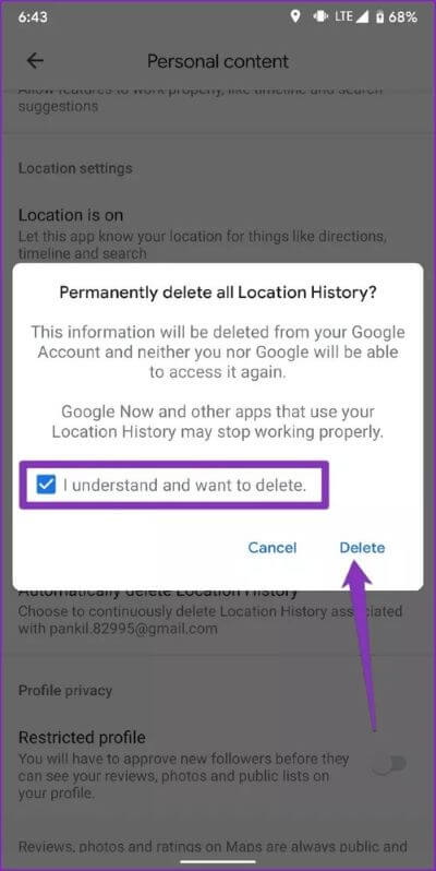 Delete-all-Location-History-in-Google-Maps_40dd5eab97016030a3870d712fd9ef0f كيفية عرض وإدارة سجل المواقع في Google Maps