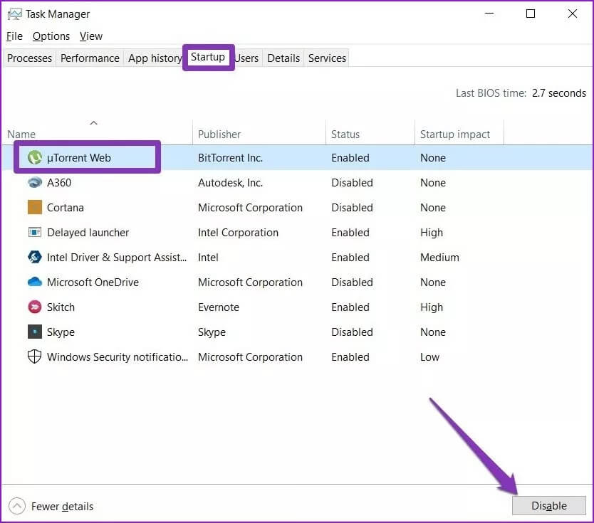 Disable-Startup-Programs_4d470f76dc99e18ad75087b1b8410ea9 أفضل 7 طرق لحل مشكلة تأخر فتح Windows 10