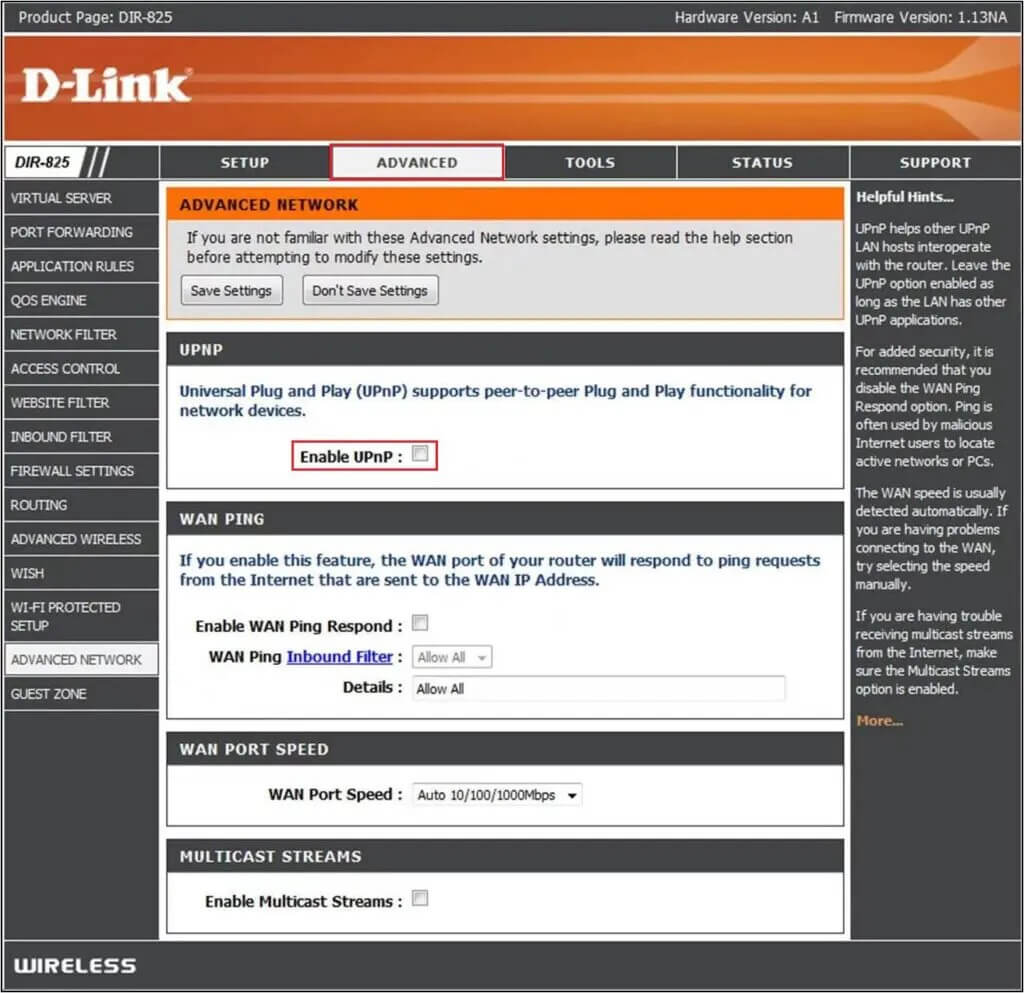Enable-UPnP-from-router-configuration-page-1024x993-1 كيفية تغيير نوع NAT على جهاز الكمبيوتر