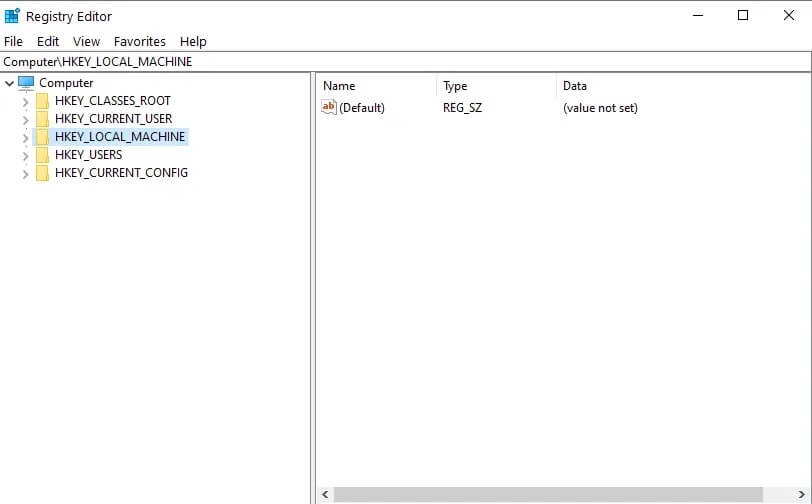 Expand-the-HKEY_LOCAL_MACHINE-from-the-left-panel-of-the-editor كيفية إزالة ملف desktop.ini من جهاز الكمبيوتر الخاص بك