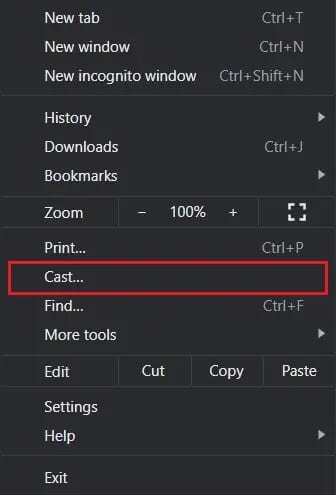 From-the-options-that-appear-click-on-Cast كيفية تفعيل Pluto TV