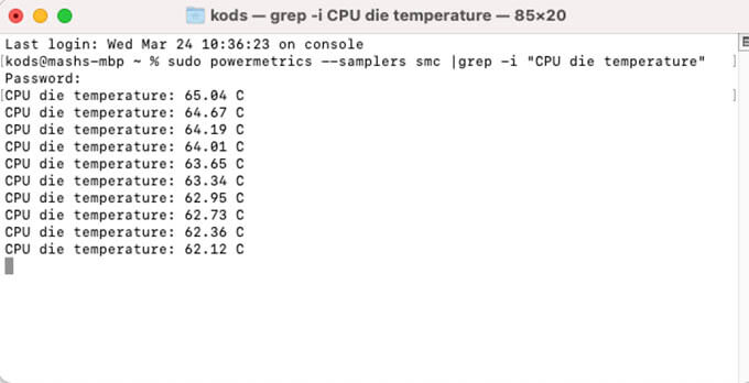 Get-CPU-Temperature-with-Terminal-on-Mac كيفية فحص ومراقبة درجة حرارة وحدة المعالجة المركزية لـ MacBook (Intel و M1 MacBooks)