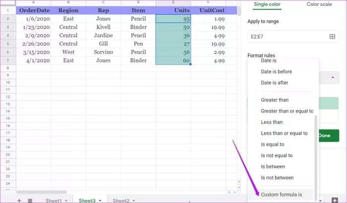 دليل لاستخدام التنسيق الشرطي في Google Sheets - %categories