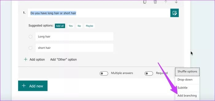 How-to-Add-Branching-in-Microsoft-Forms-individually2_935adec67b324b146ff212ec4c69054f كيفية إضافة أقسام فرعية في Microsoft Forms