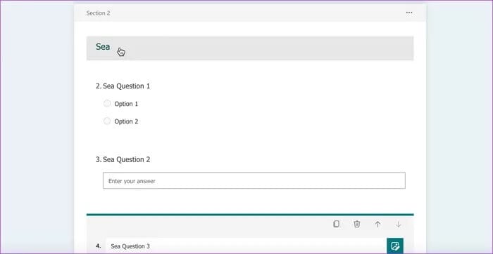 كيفية إضافة أقسام فرعية في Microsoft Forms - %categories