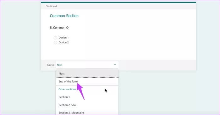 كيفية إضافة أقسام فرعية في Microsoft Forms - %categories