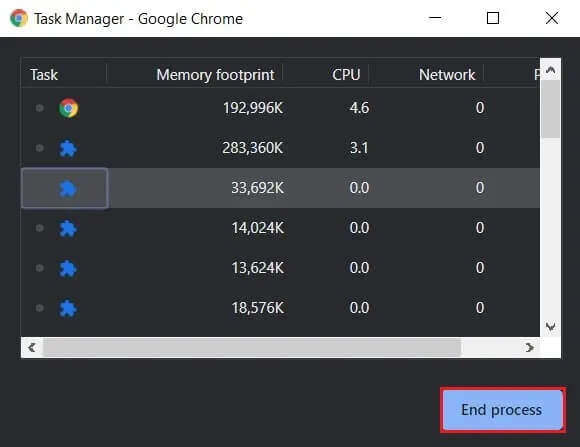In-task-manager-select-all-tasks-and-click-on-end-process إصلاح العديد من عمليات Google Chrome قيد التشغيل