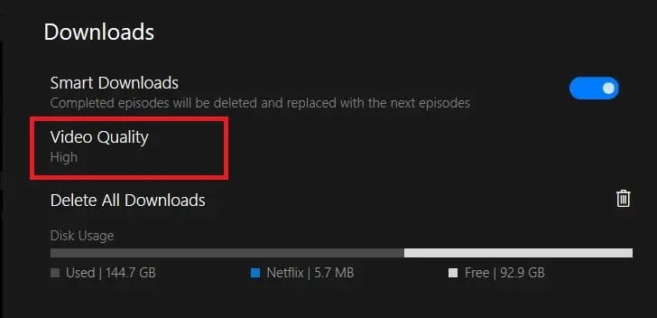 In-the-downloads-panel-click-on-video-quality كيفية تغيير جودة فيديو Netflix على جهاز الكمبيوتر الخاص بك