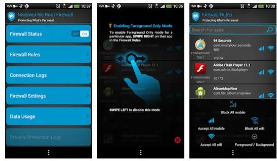 Mobiwol-NoRoot-Firewall هل تحتاج إلى جدار حماية لجهاز Android؟
