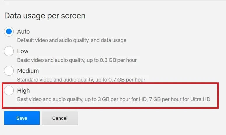 Select-the-data-usage-per-screen-based-on-your-requirements كيفية تغيير جودة فيديو Netflix على جهاز الكمبيوتر الخاص بك