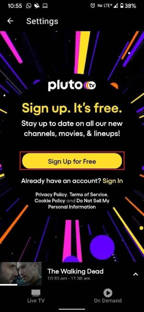 Tap-on-sign-up-for-free-to-activate-Pluto-TV-473x1024-1 كيفية تفعيل Pluto TV