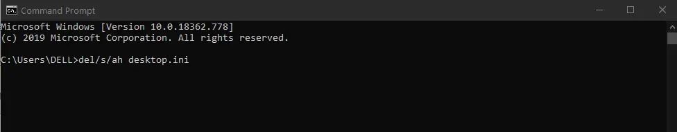 To-delete-the-file-type-the-command-in-the-command-prompt-desktop.ini_ كيفية إزالة ملف desktop.ini من جهاز الكمبيوتر الخاص بك