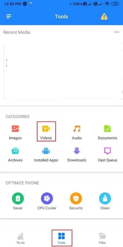 Under-Categories-go-to-the-Videos-section-512x1024-1 كيفية تحميل مقاطع فيديو YouTube على الهاتف المحمول