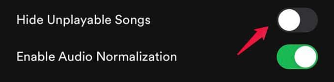 Unhide-Songs-on-Spotify كيفية إظهار أغنية على Spotify