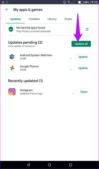 Update-Pending-Apps_4d470f76dc99e18ad75087b1b8410ea9 أفضل 6 طرق لإصلاح خطأ للأسف توقفت العملية android.process.acore